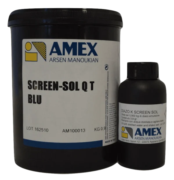 Emulsion Amex screen sol q blue